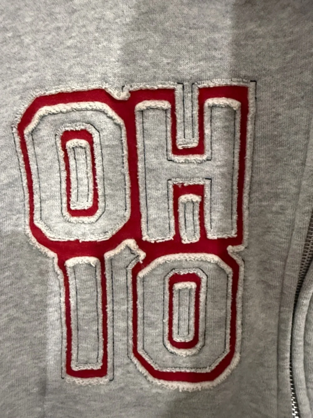 OHIO STATE BUCKEYES Zip Up Hoodie Youth Large Collegiate Kids